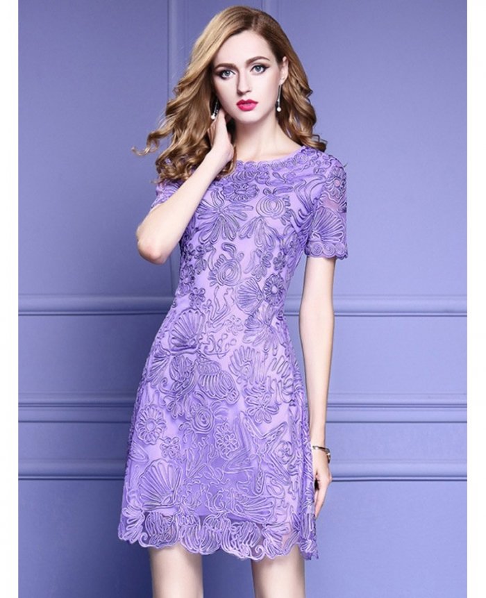 purple wedding guest