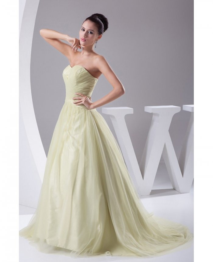 sage green ballgown