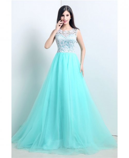 aqua long dress