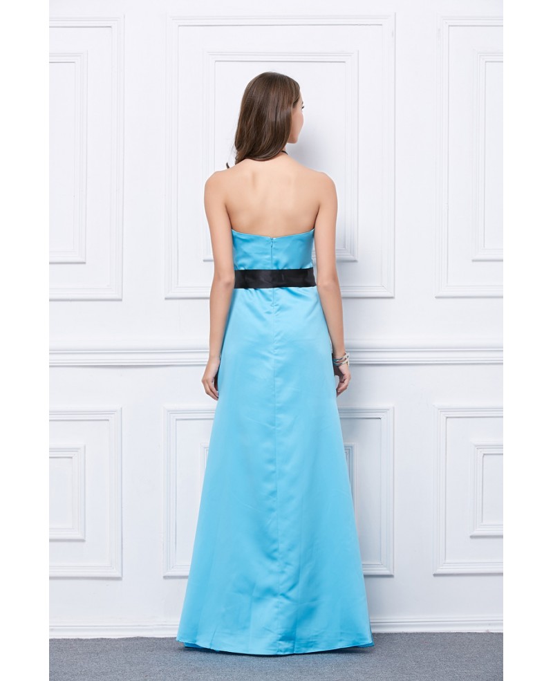 Elegant Mermaid Strapless Satin Long Prom Dress With Bow