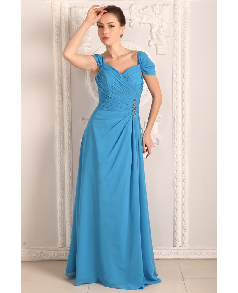 A-lin Sweetheart Chiffon Floor-length Bridesmaid Dress