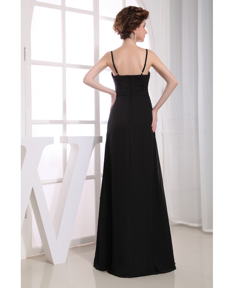 A-line Sweetheart Floor-length Chiffon Bridesmaid Dress