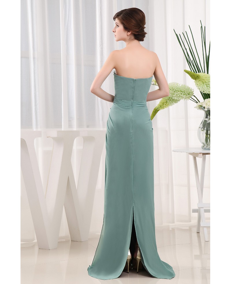 Sheath Sweetheart Floor-length Chiffon Mother of the Bride Dress - Click Image to Close