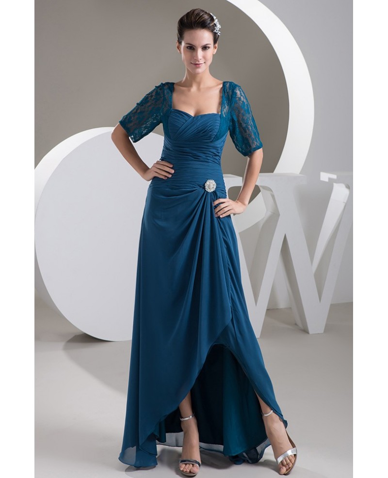 A-line Sweetheart Asymmetrical Chiffon Mother of the Bride Dress - Click Image to Close
