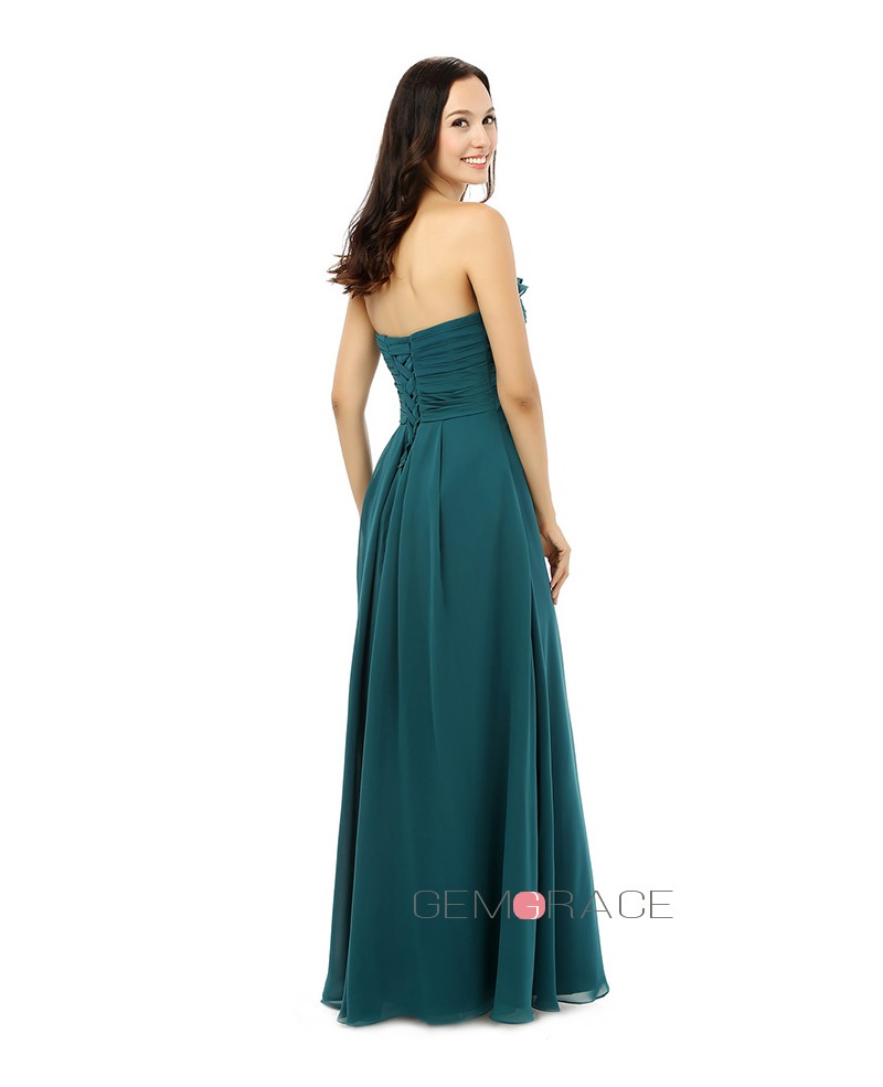 Sheath Sweetheart Floor-length Bridesmaid Dress - Click Image to Close