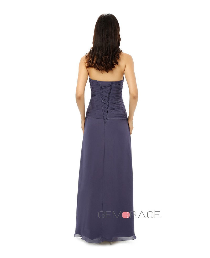 Sheath Sweetheart Floor-length Bridesmaid Dress - Click Image to Close