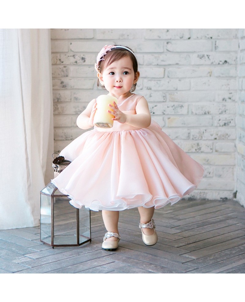 High-end Pink Tutu Flower Girl Dress Toddler Girls Pageant Gown