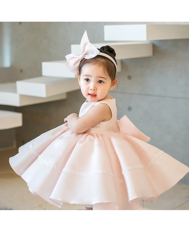 Cute Pink Big Ballgown Flower Girl Dress Ballet Performance Party Dress