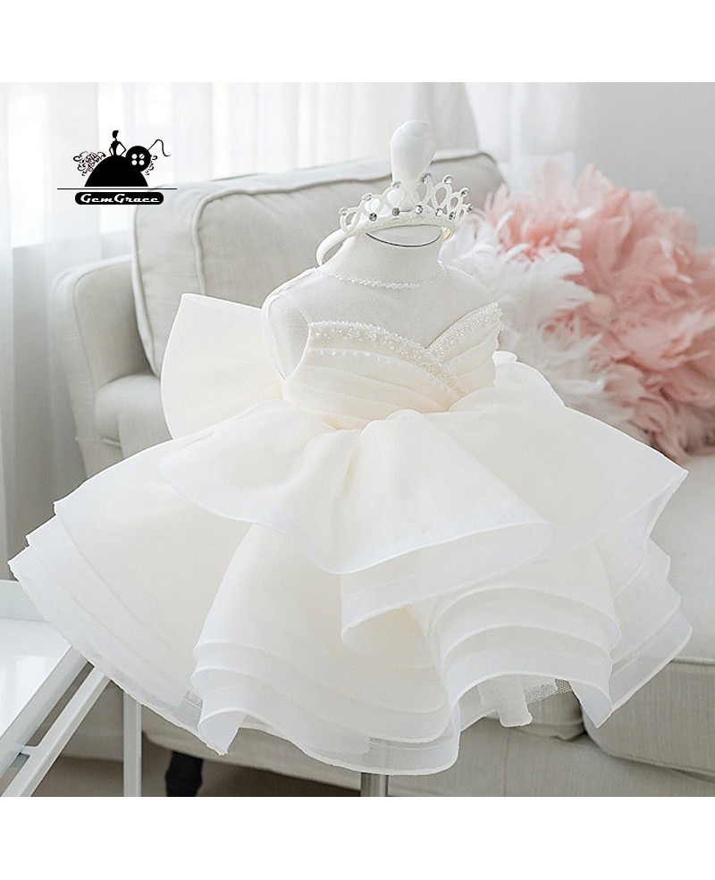 Unique Puffy Princess Flower Girl Dress Couture Pageant Gown For Girls