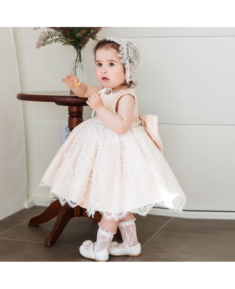 Cute Pink Lace Princess Girls Pageant Dress Flower Girl Dress Couture High Quality - Click Image to Close