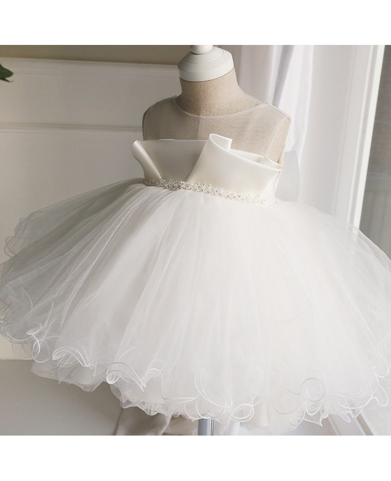 Unique Puffy Short Ballgown Girls Performance Pageant Dress Flower Girl Wedding Dress