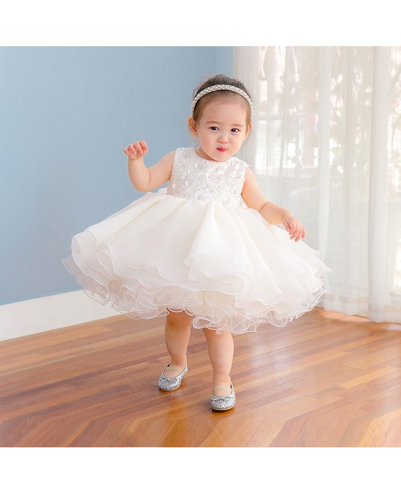 High Quality Puffy Tulle Toddler Flower Girl Dress For Weddings