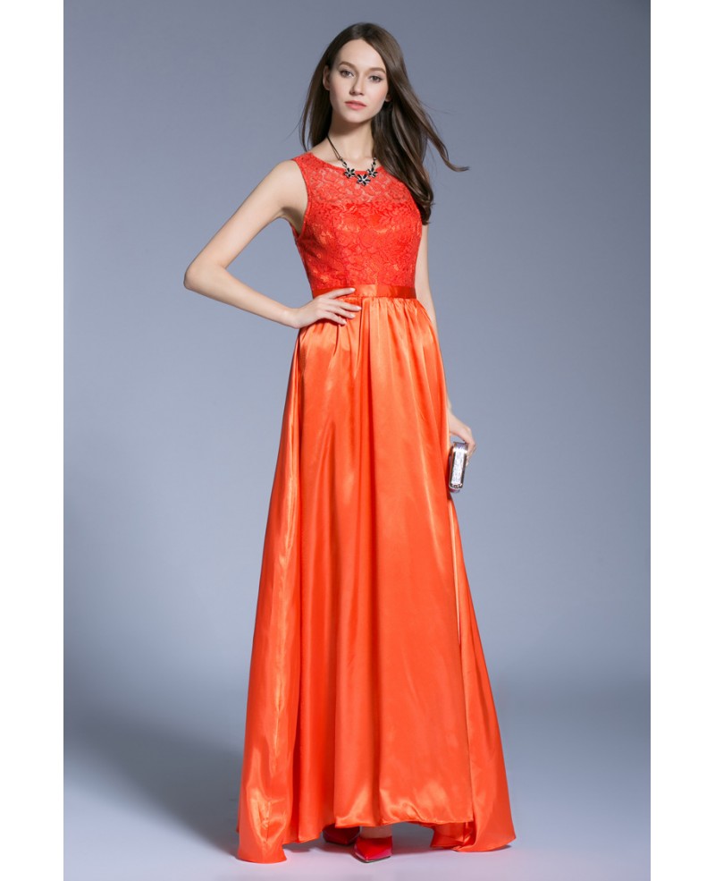 Elegant A-Line Chiffon Lace Dress With Open Back