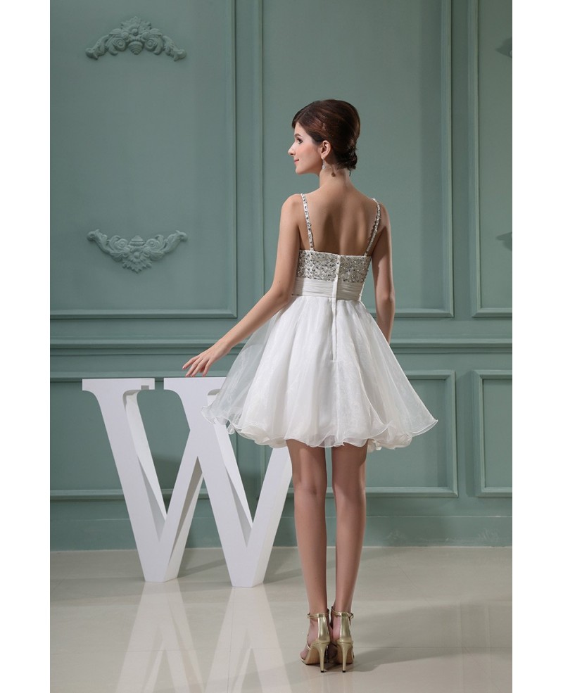 A-line Sweetheart Short Tulle Homecoming Dress With Beading - Click Image to Close