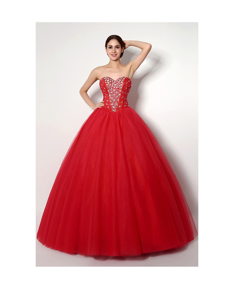 Ball-gown Sweetheart Floor-length Prom Dress