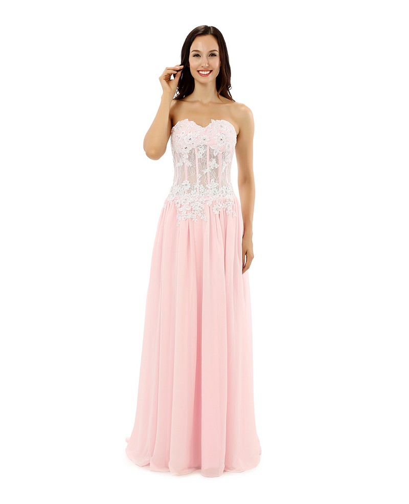 Sheath Sweetheart Floor-length Prom Dress