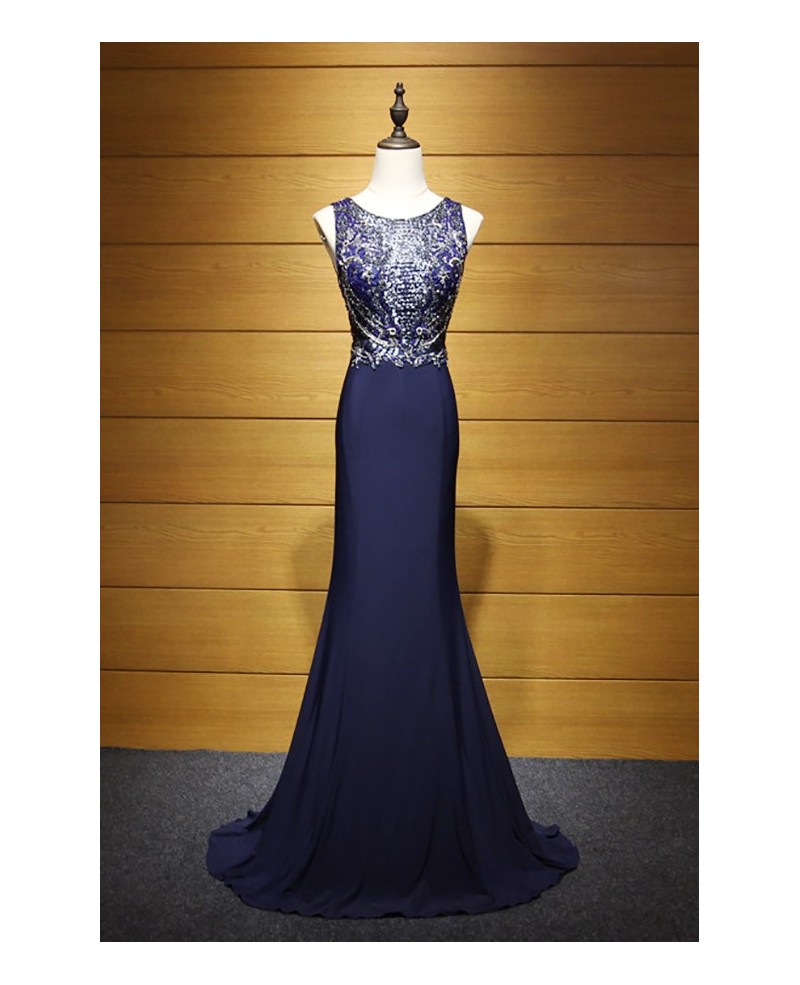 Glamour Sheath V-neck Floor-length Chiffon Prom Dress With Beading - Click Image to Close