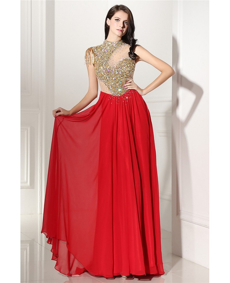 Celebrity Shinning Long Formal Party Dress - Click Image to Close