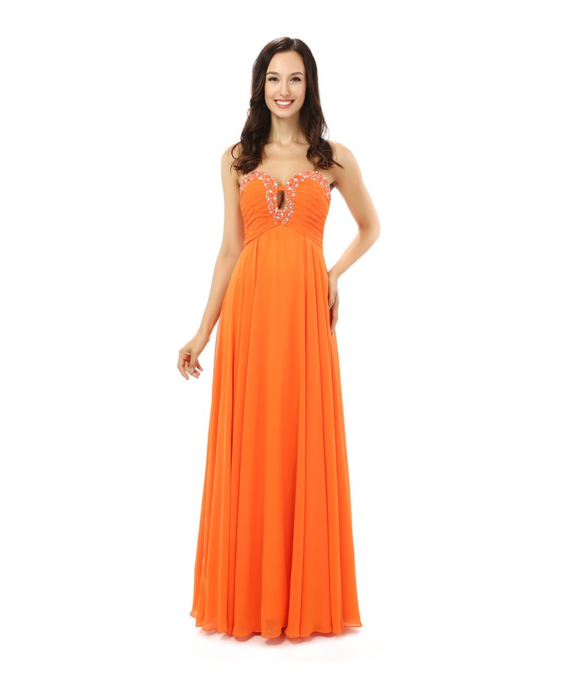 Sheath Sweetheart Floor-length Prom Dress