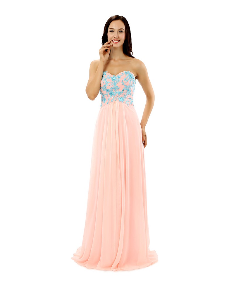 Sheath Sweetheart Floor-length Prom Dress