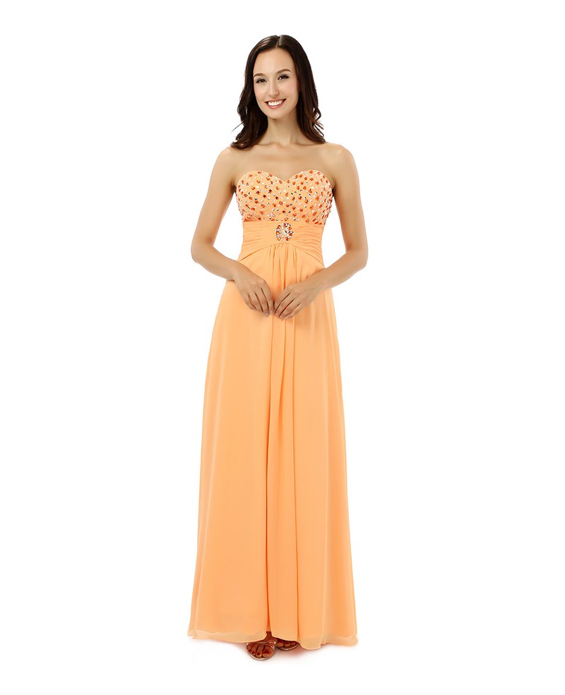 Sheath Sweetheart Floor-length Prom Dress