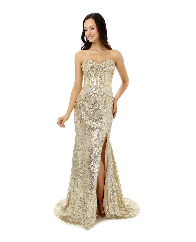 Mermaid Sweetheart Court-train Asymmetrical Prom Dress