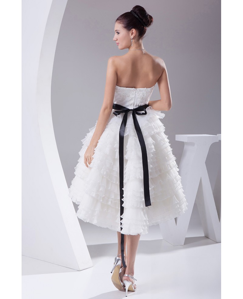 Cute Sweetheart Asymmetrical Short Length Wedding Dress