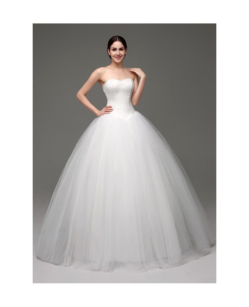 Ball-gown Sweetheart Floor-length Wedding Dress