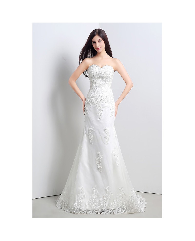 Mermaid Sweetheart Floor-length Wedding Dress