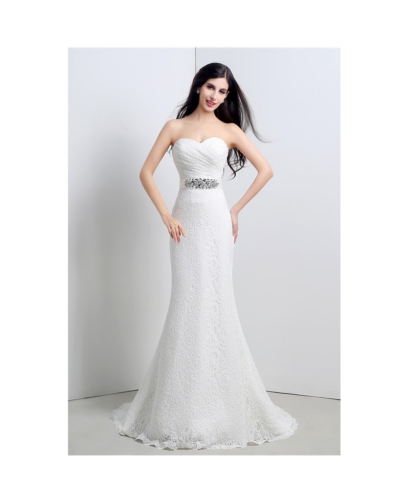 Mermaid Sweetheart Floor-length Wedding Dress