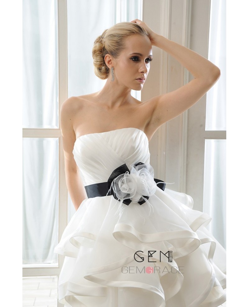 Amazing Organza Short Wedding Dress in the world Don t miss out 